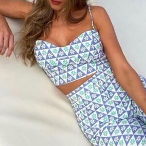 ZARA • Corset Crop Top